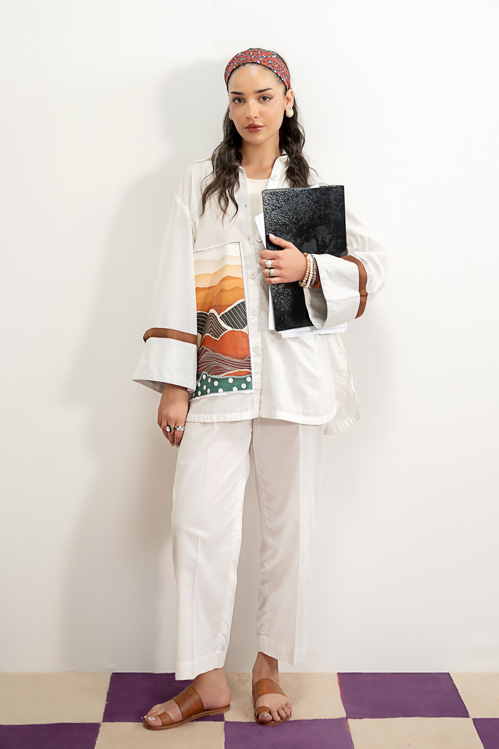 2 Pc Printed Cambric Suit