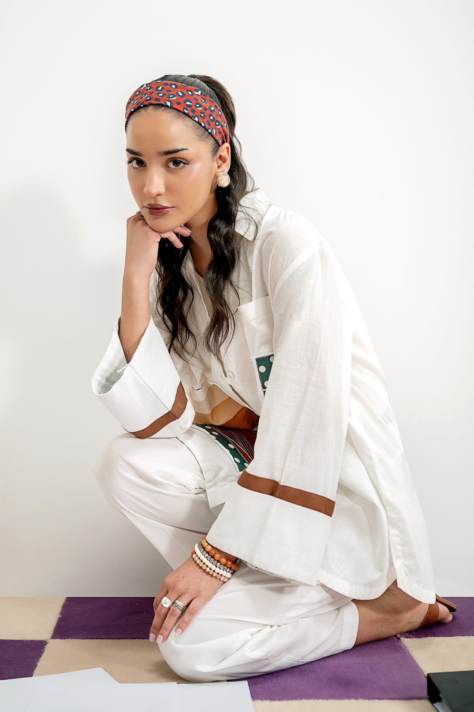 2 Pc Printed Cambric Suit