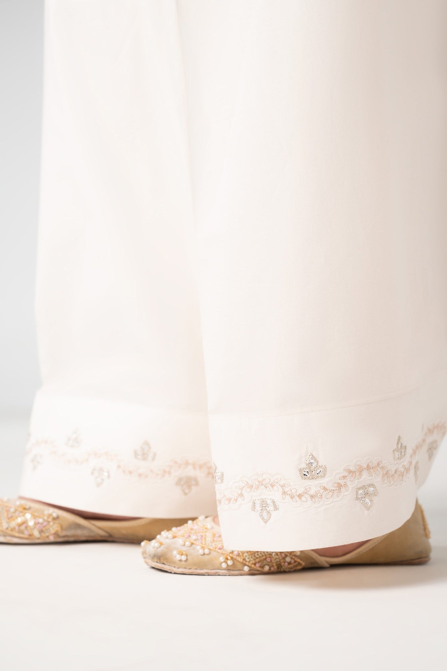 Embroidered Cambric Shalwar