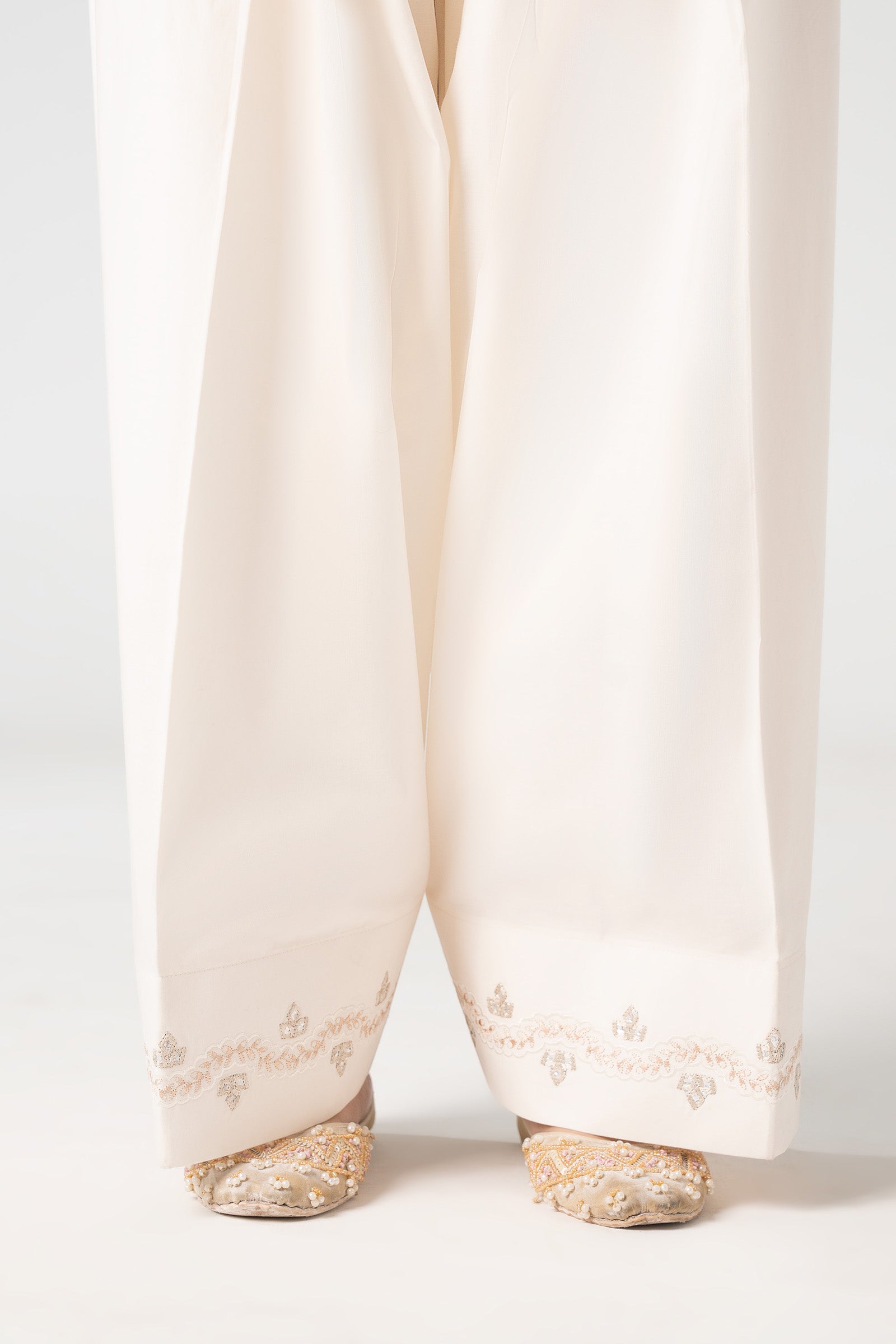 Embroidered Cambric Shalwar