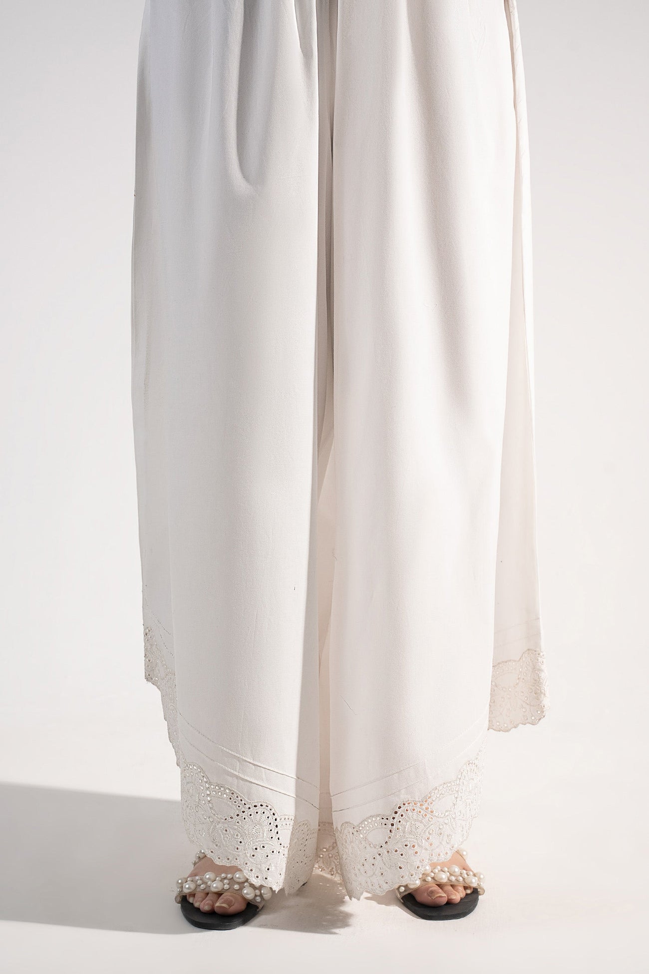 Embroidered Cambric Trouser