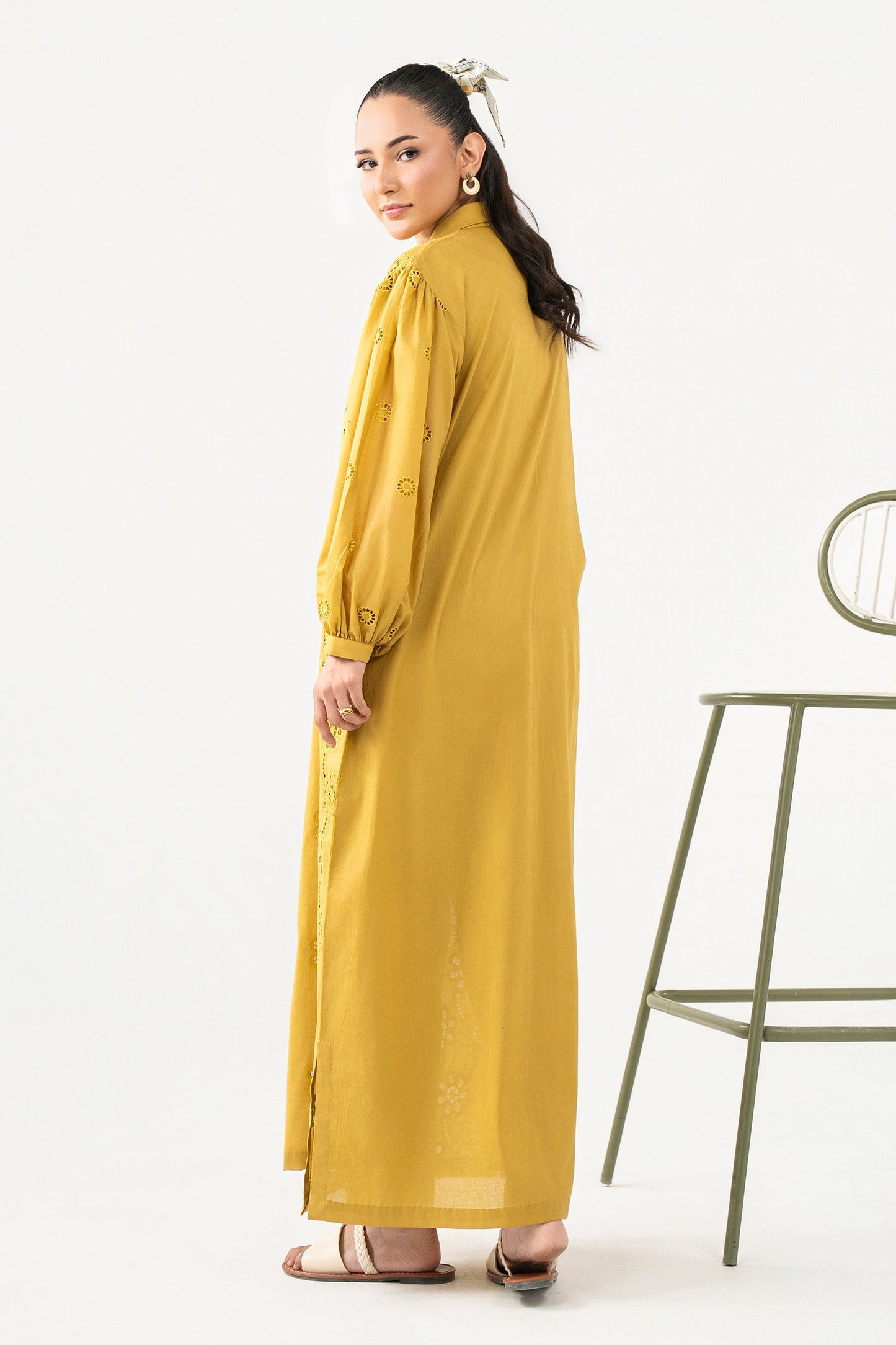 Embroidered Arabic Lawn Dress