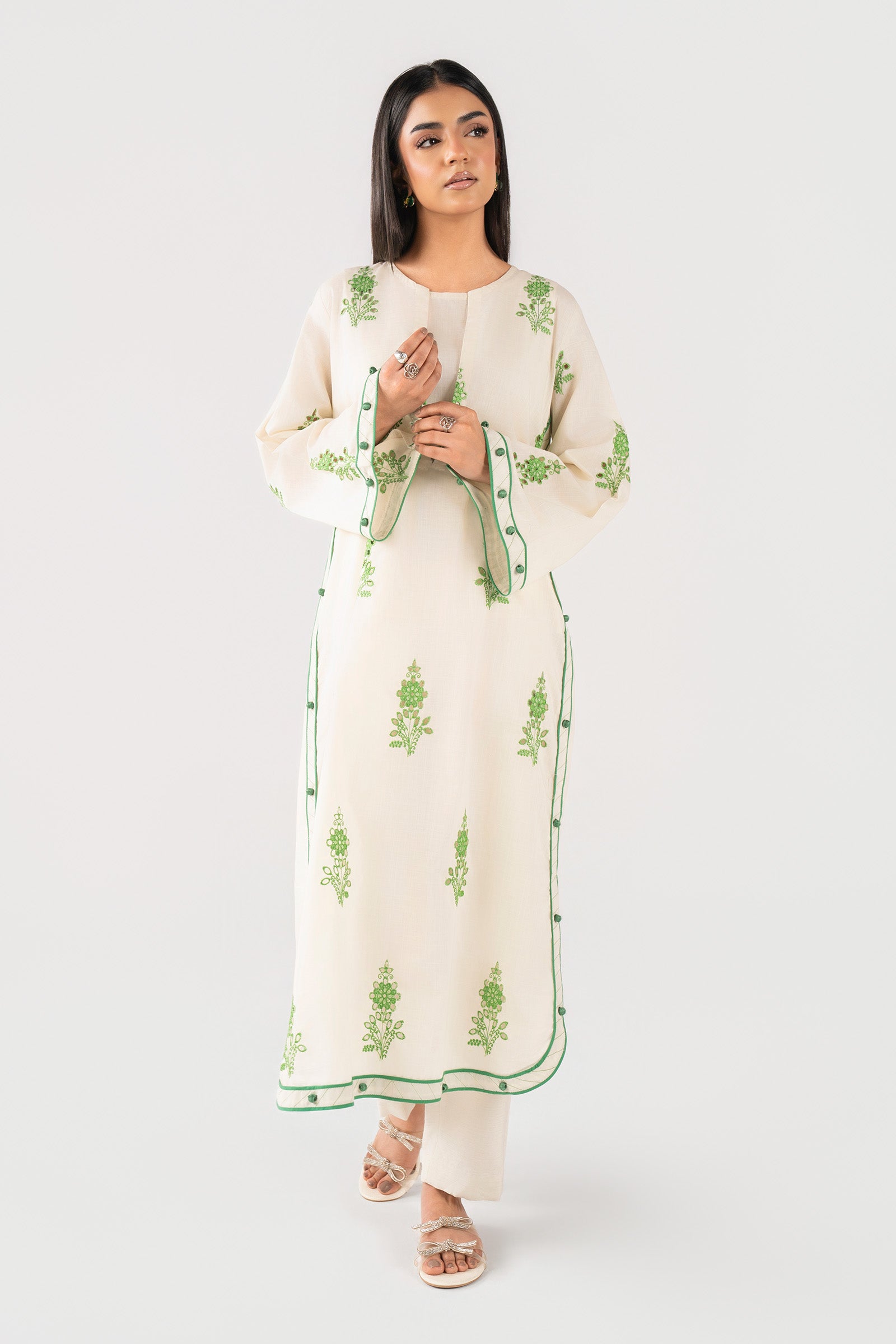 Embroidered Crosshatch Shirt