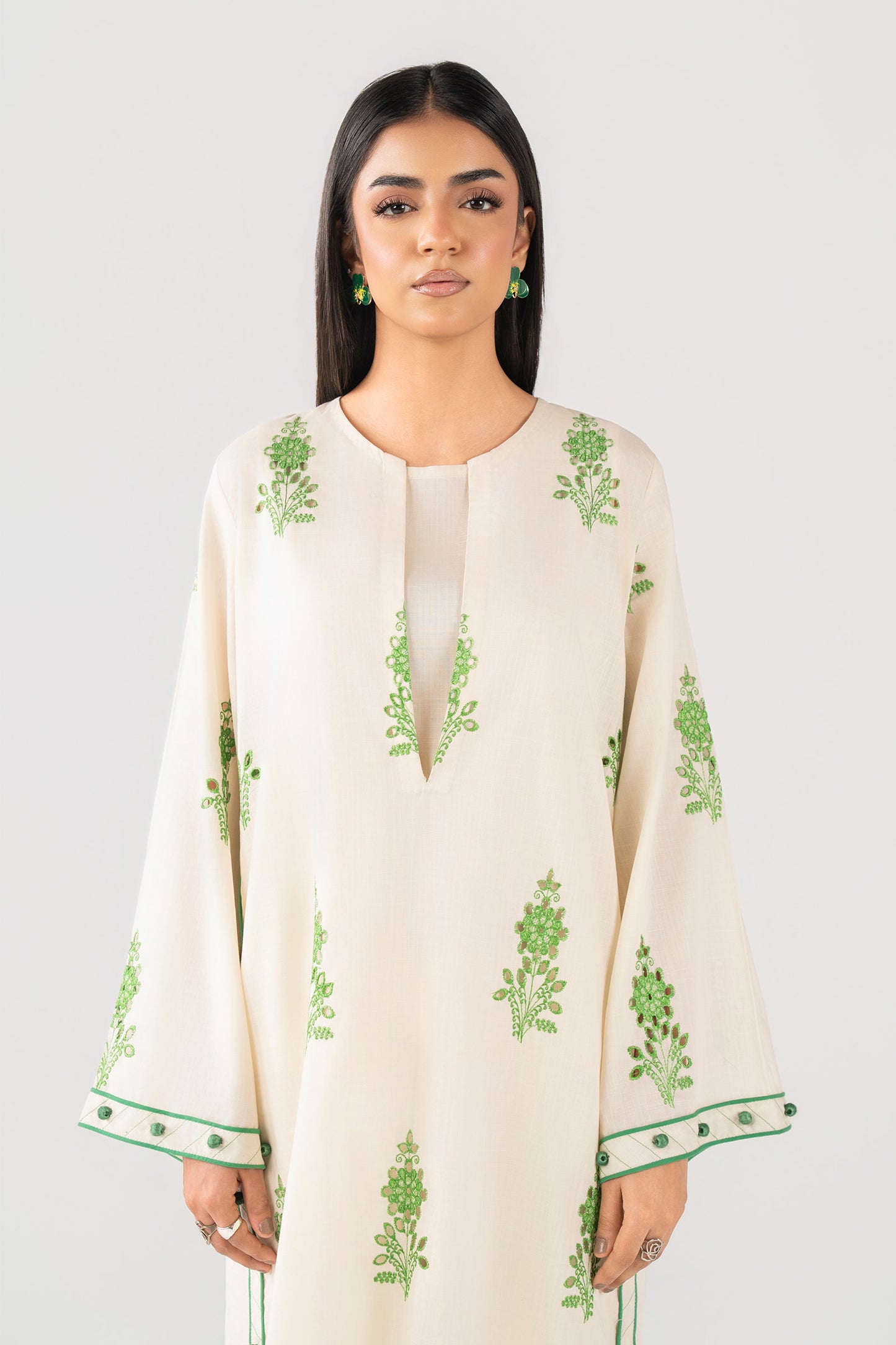 Embroidered Crosshatch Shirt
