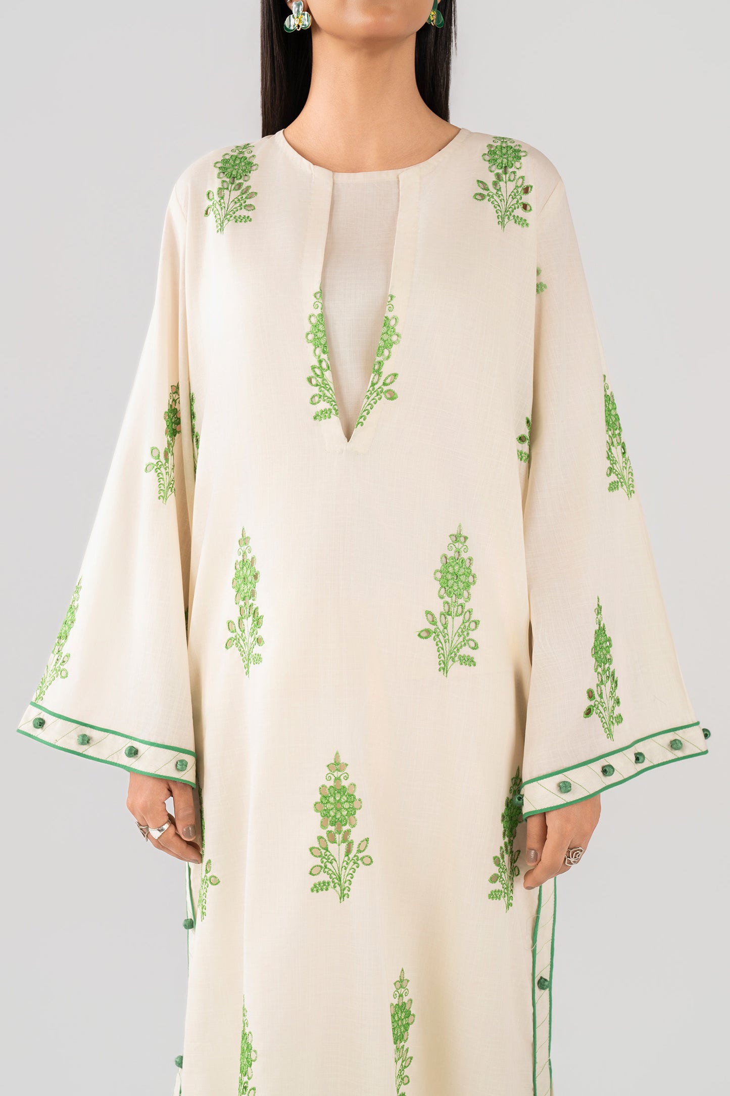 Embroidered Crosshatch Shirt