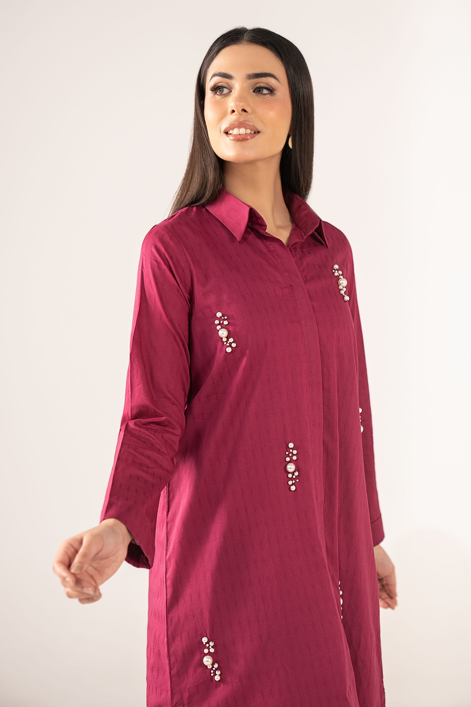 Embellished Dobby Shirt