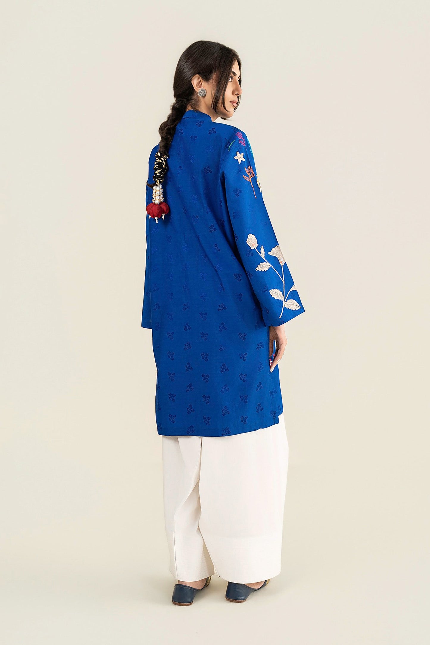 Embroidered Dobby Viscose Shirt