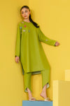 2 Pc Dyed Arabic Lawn Suit
