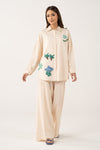2 Pc Dyed Arabic Lawn Suit