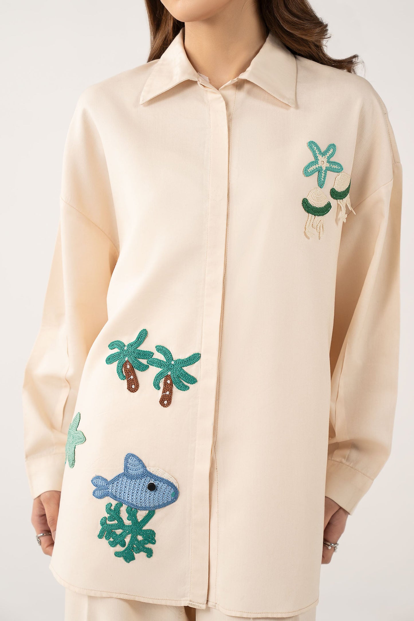 2 Pc Dyed Arabic Lawn Suit