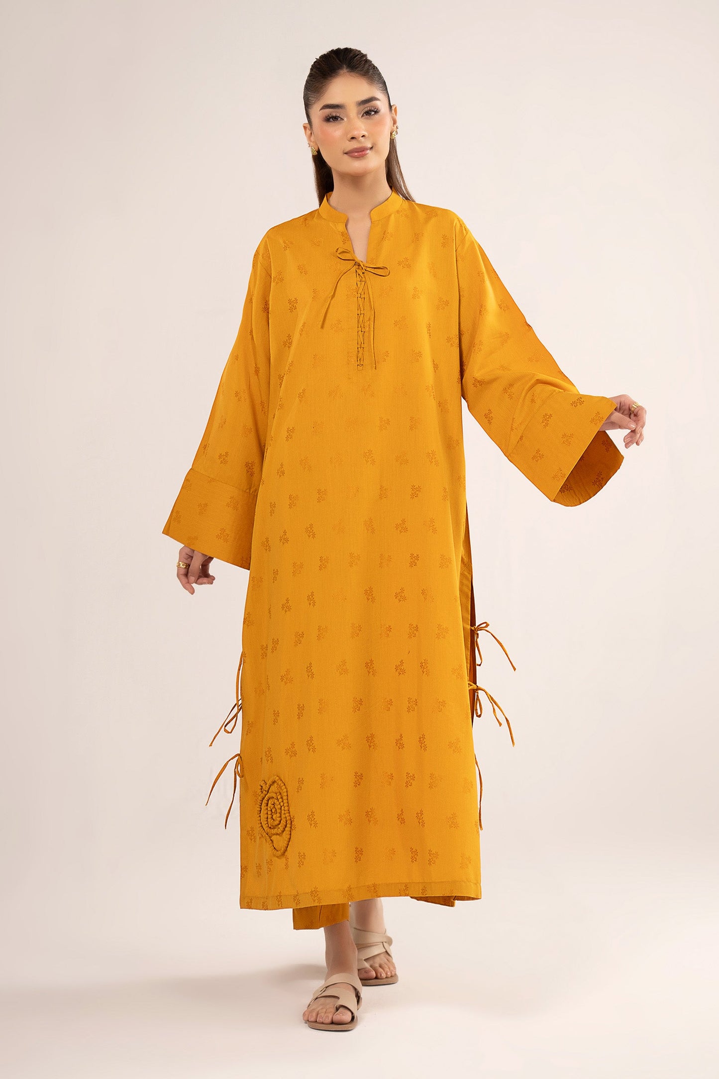 2 Pc Dyed Dobby Viscose Suit