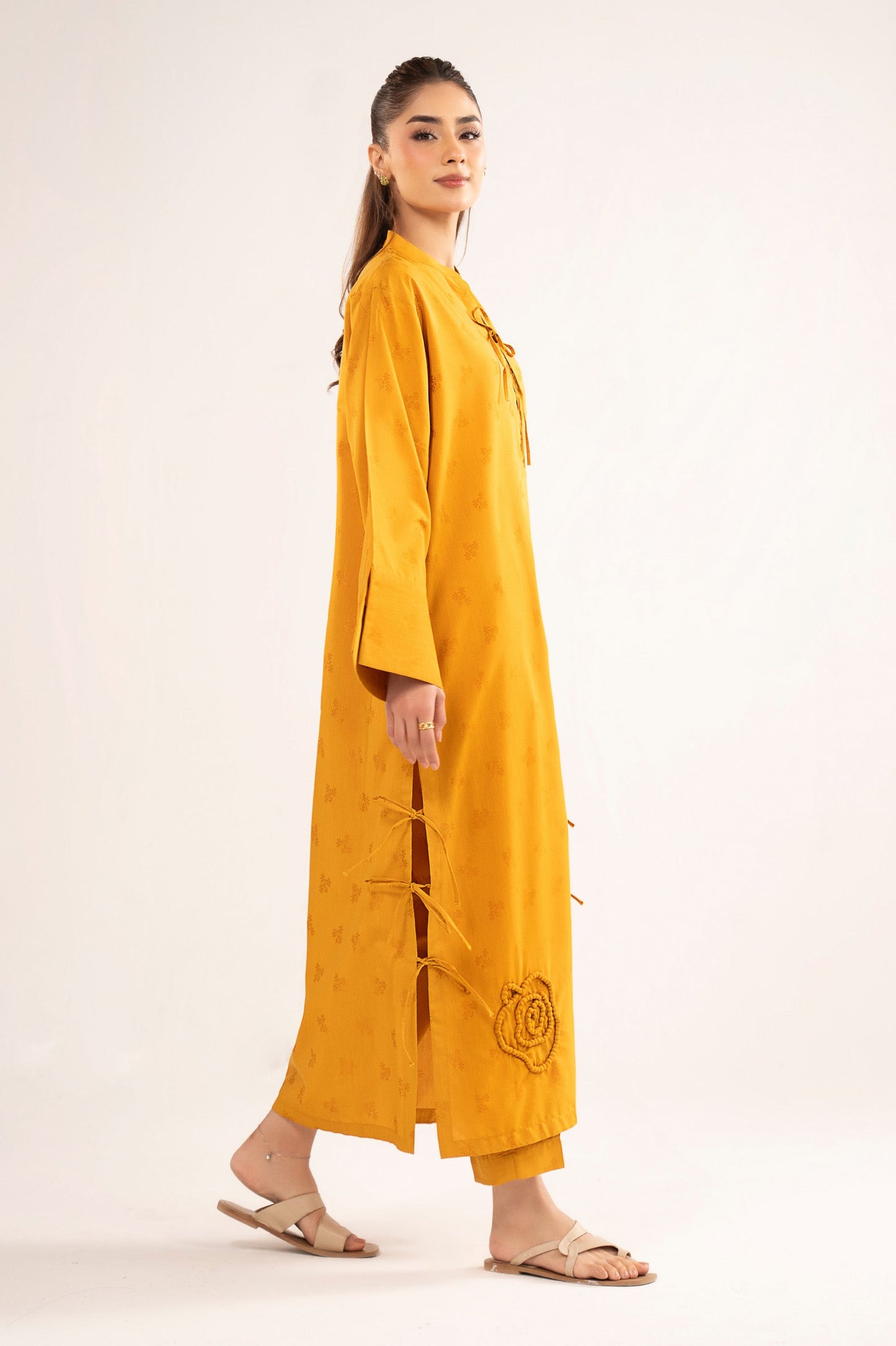 2 Pc Dyed Dobby Viscose Suit