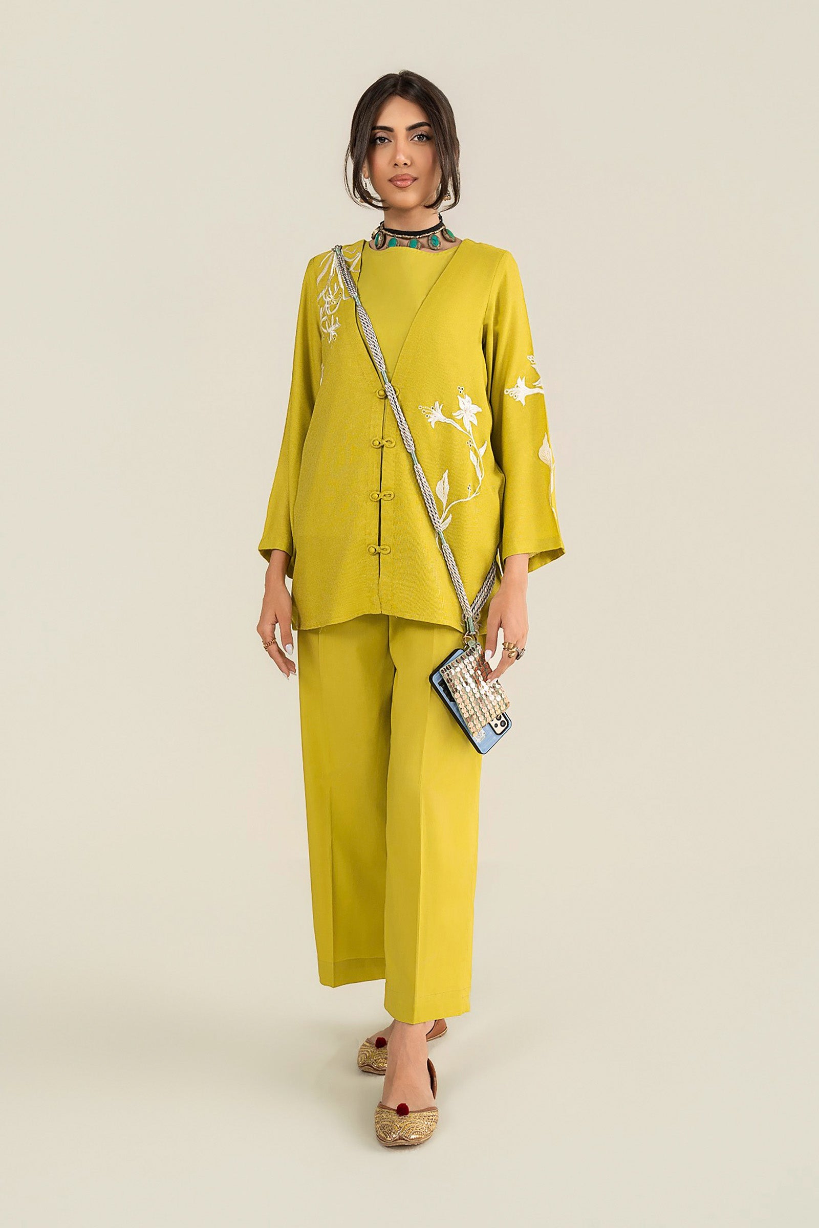 2 Pc Embroidered Karandi Suit