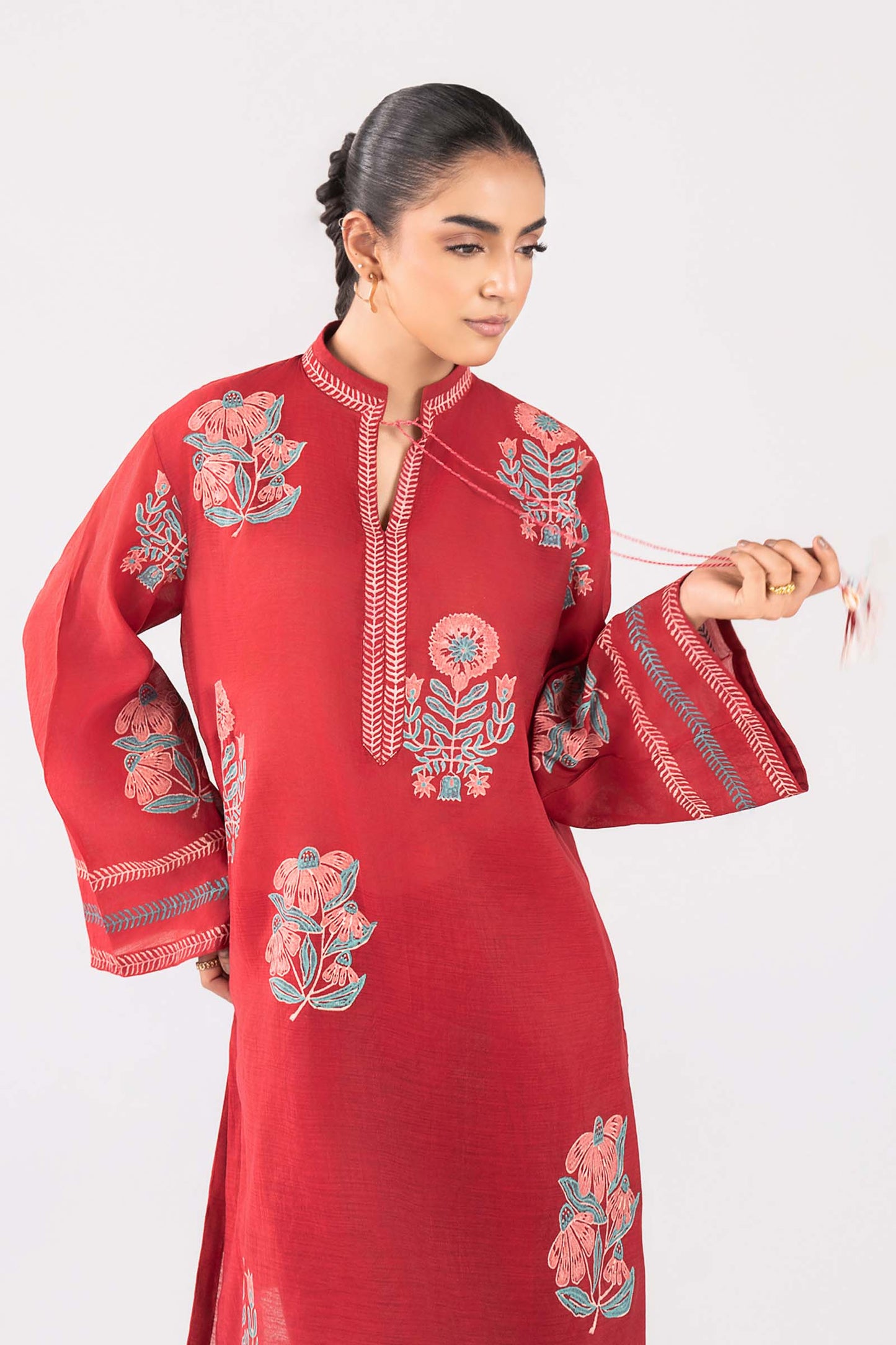 2 Pc Block Printed Paper Lawn Suit