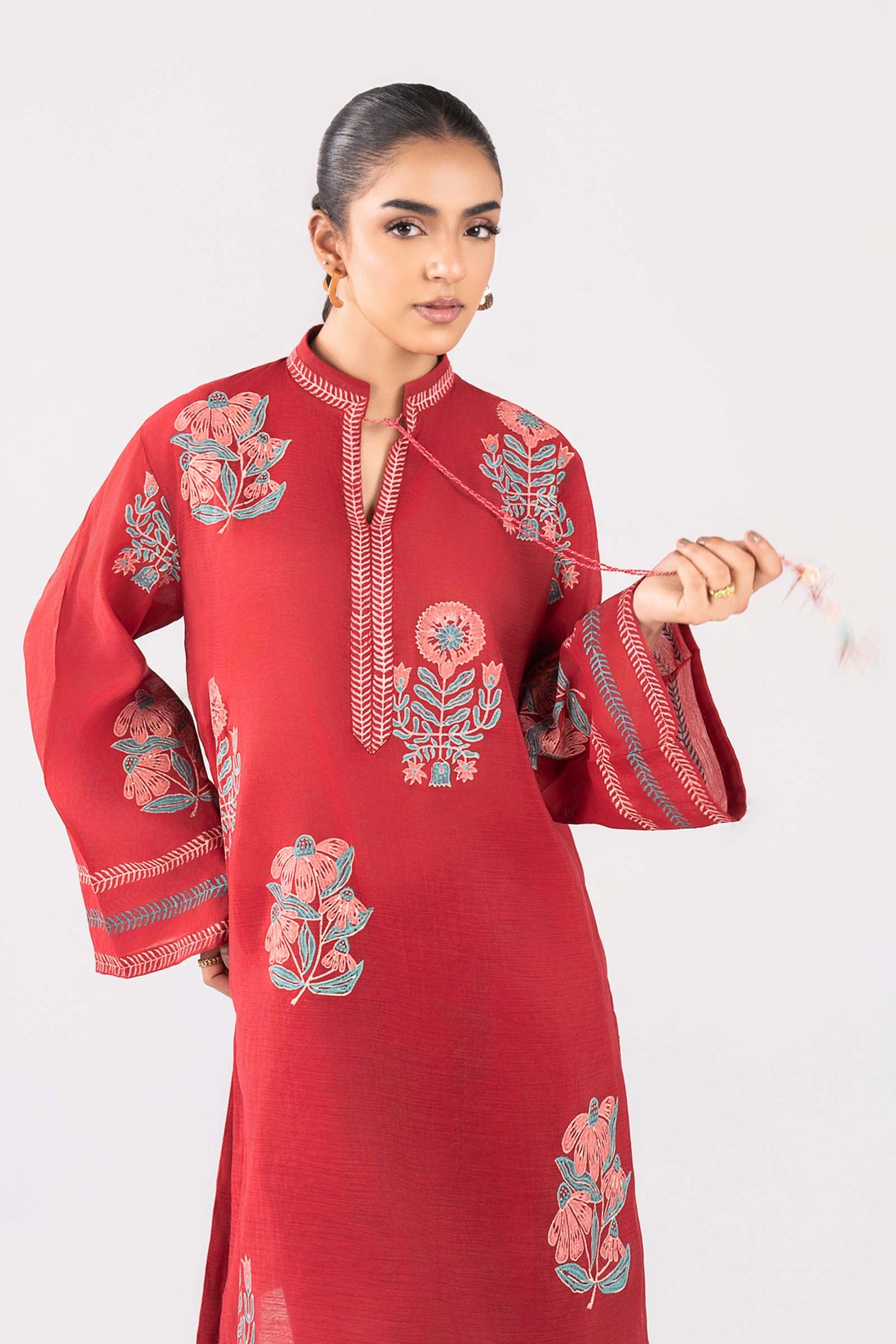 2 Pc Block Printed Paper Lawn Suit