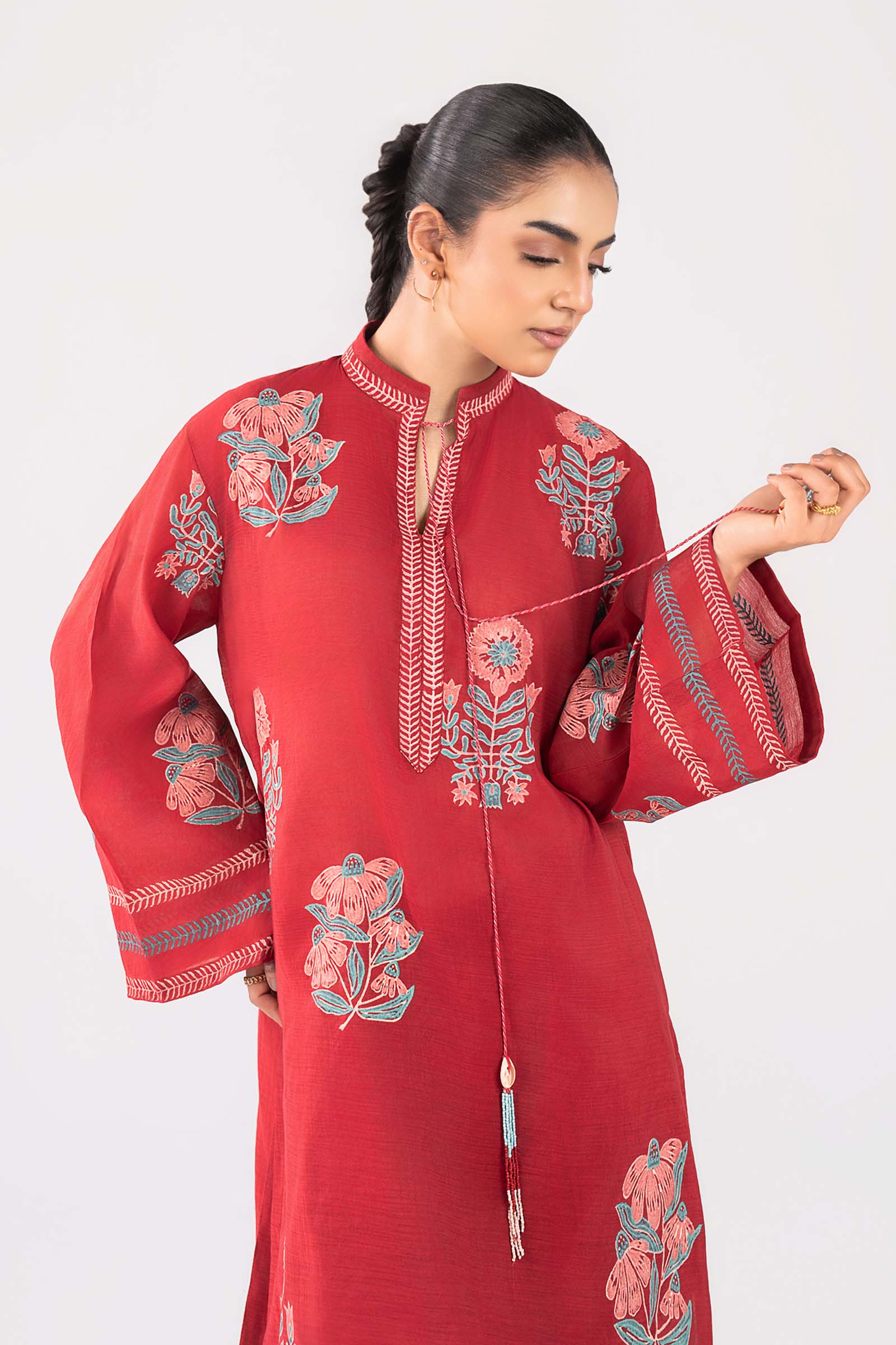 2 Pc Block Printed Paper Lawn Suit