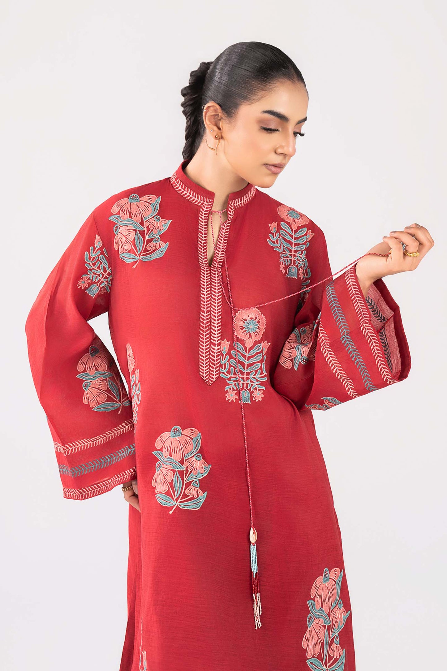 2 Pc Block Printed Paper Lawn Suit