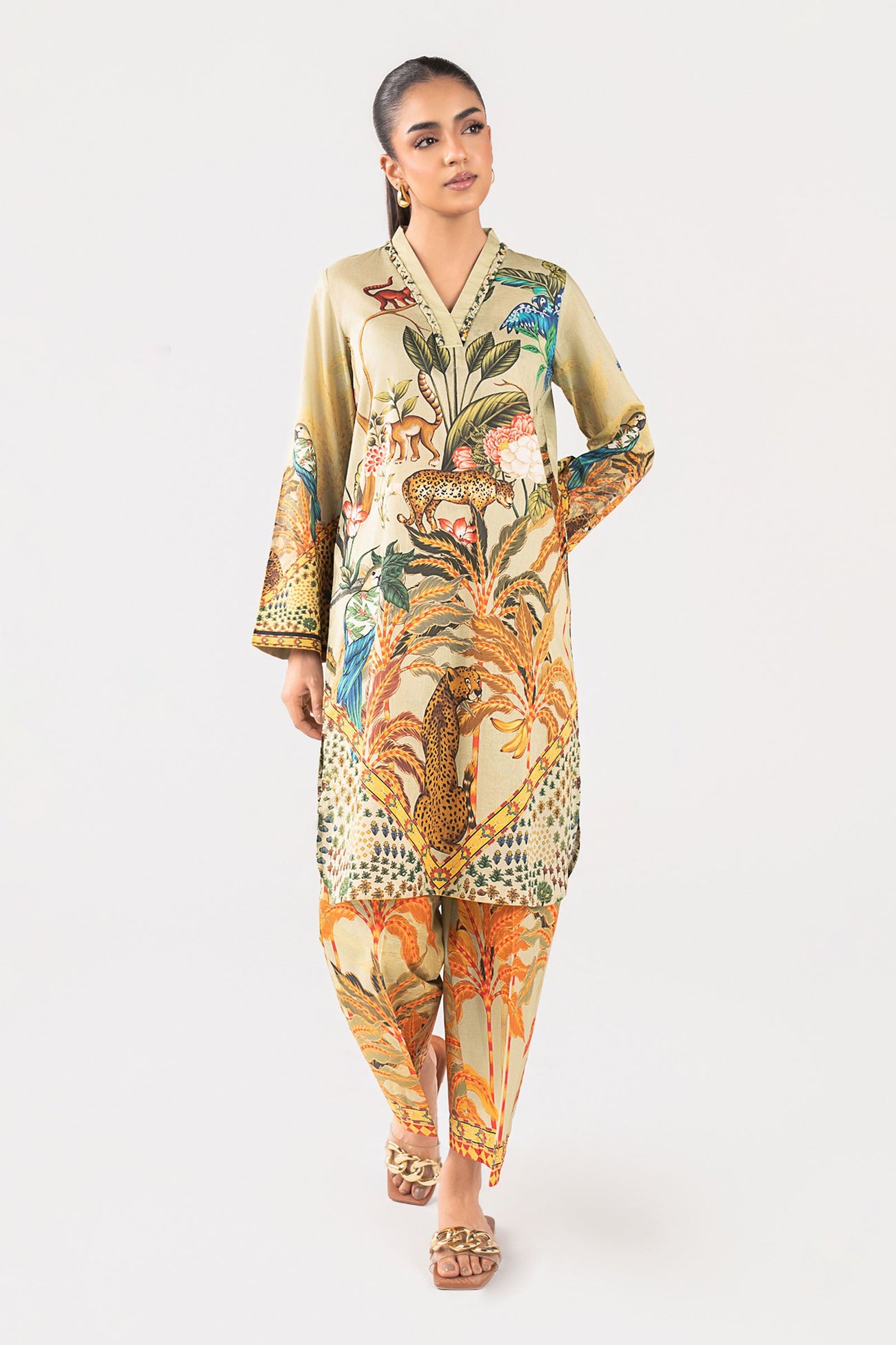 2 Pc Printed Lawn Suit