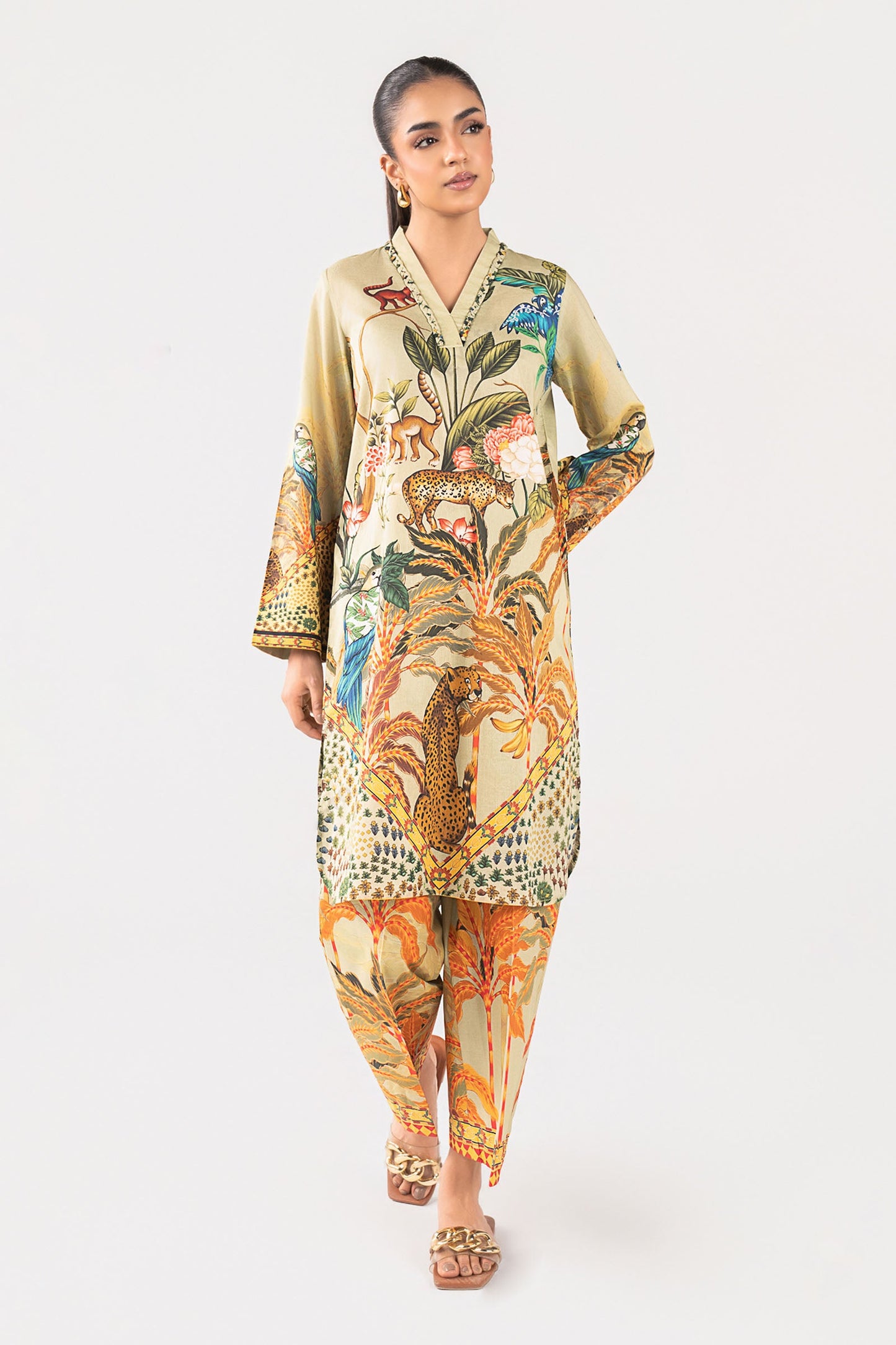 2 Pc Printed Lawn Suit
