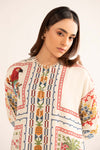 2 Pc Embroidered Arabic Lawn Suit