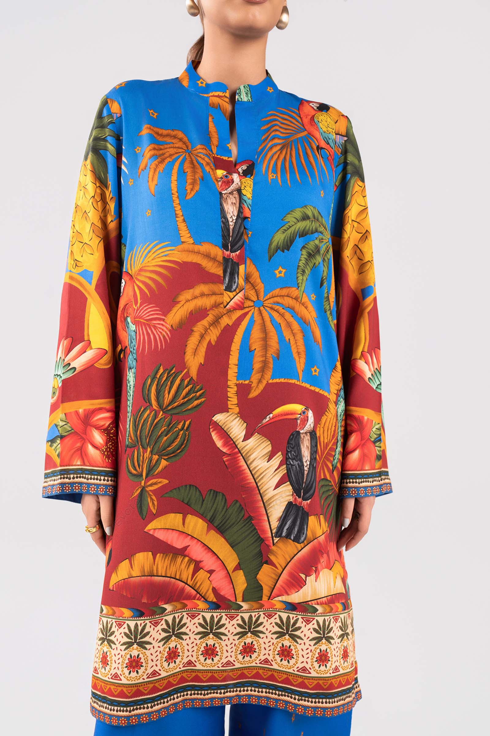 2 Pc Printed Arabic Lawn Suit