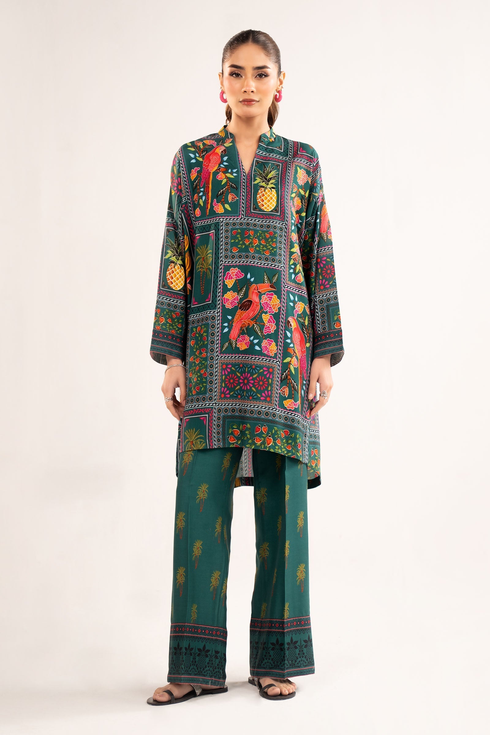 2 Pc Printed Arabic Lawn Suit