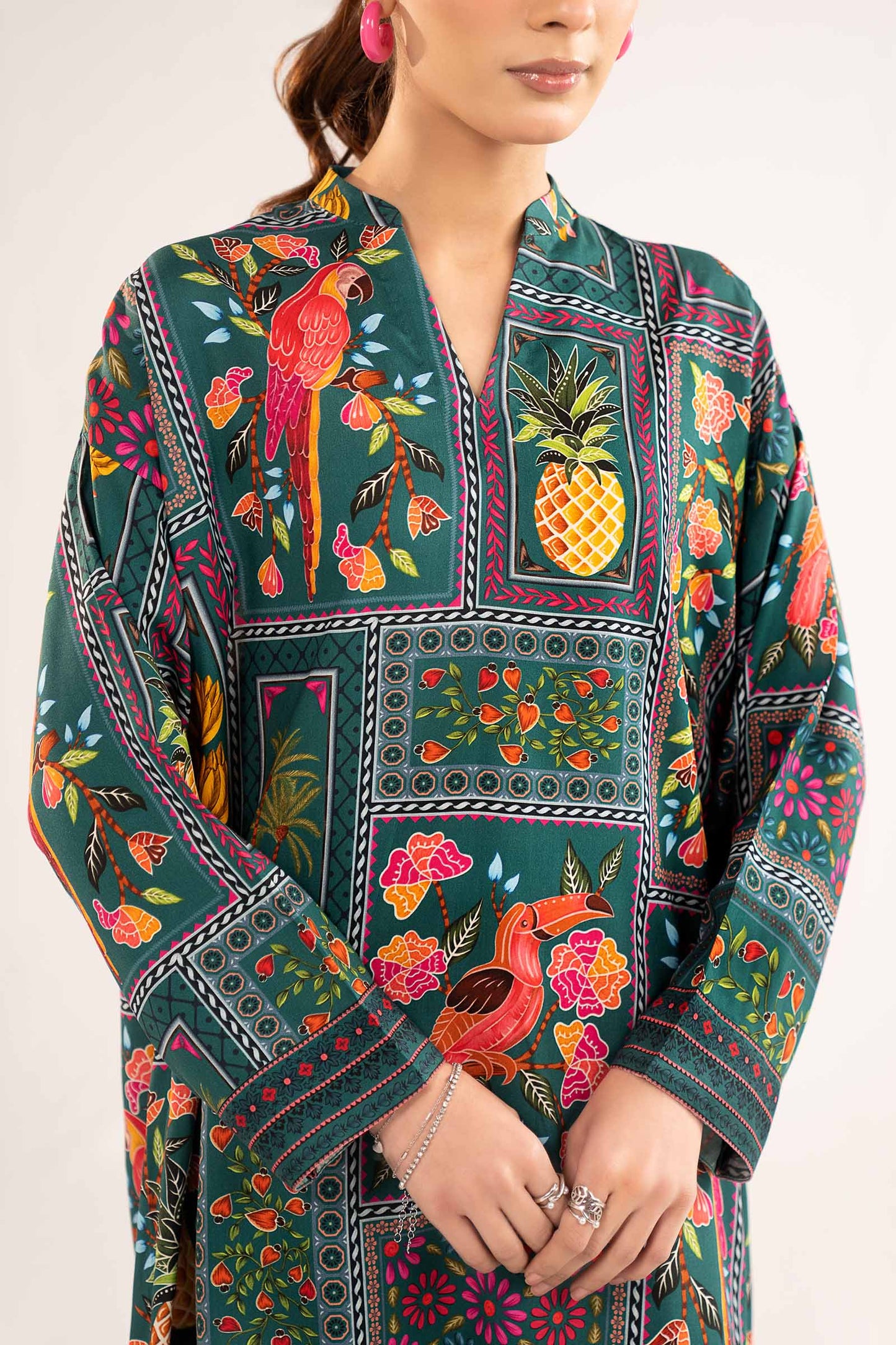 2 Pc Printed Arabic Lawn Suit