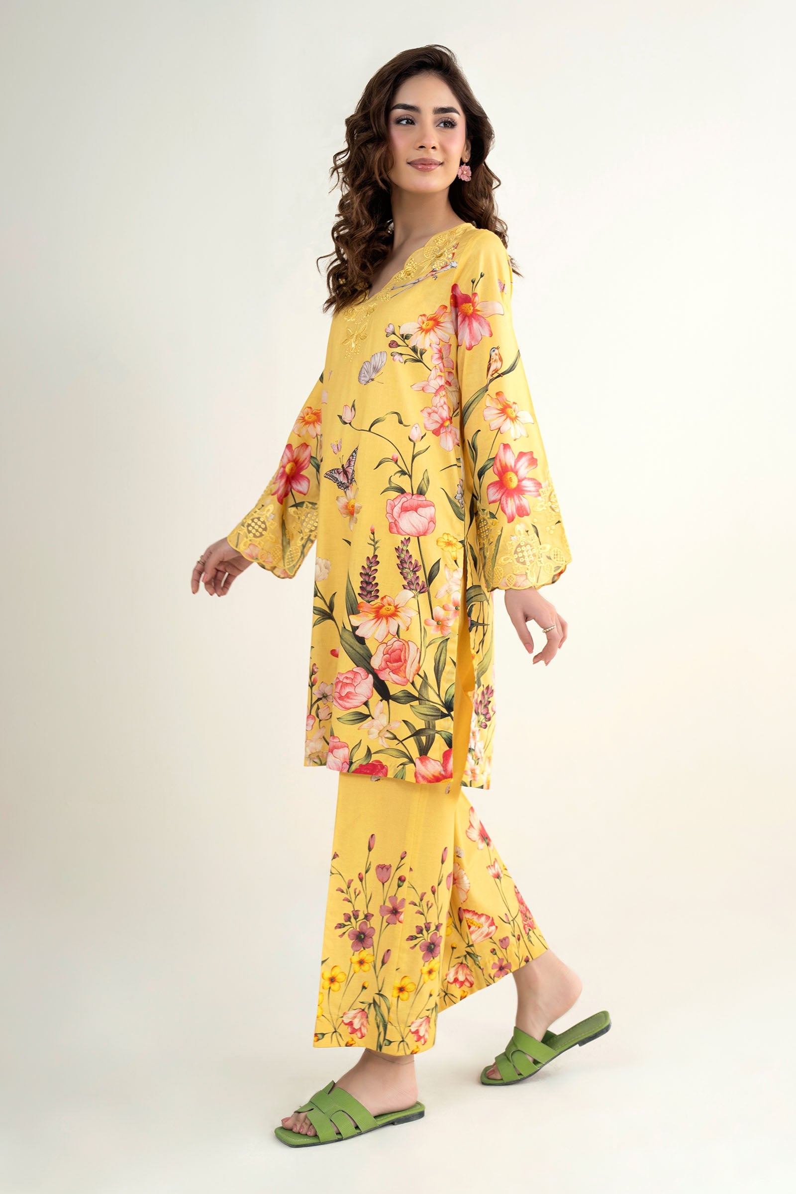 2 Pc Embroidered Lawn Suit
