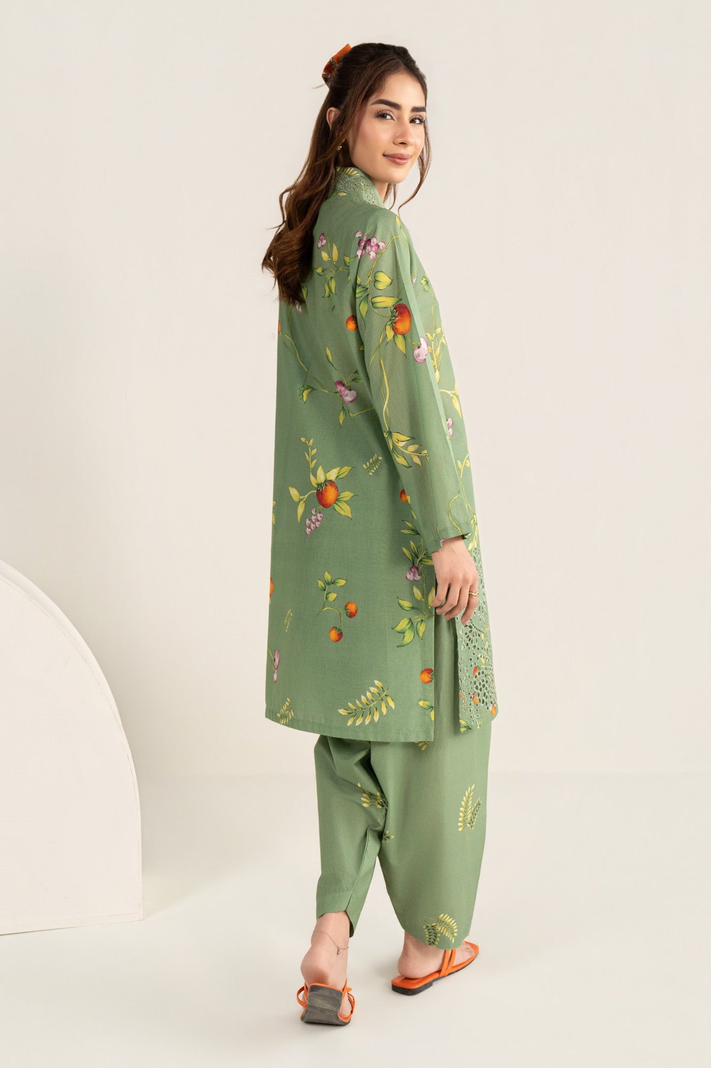 2 Pc Embroidered Lawn Suit