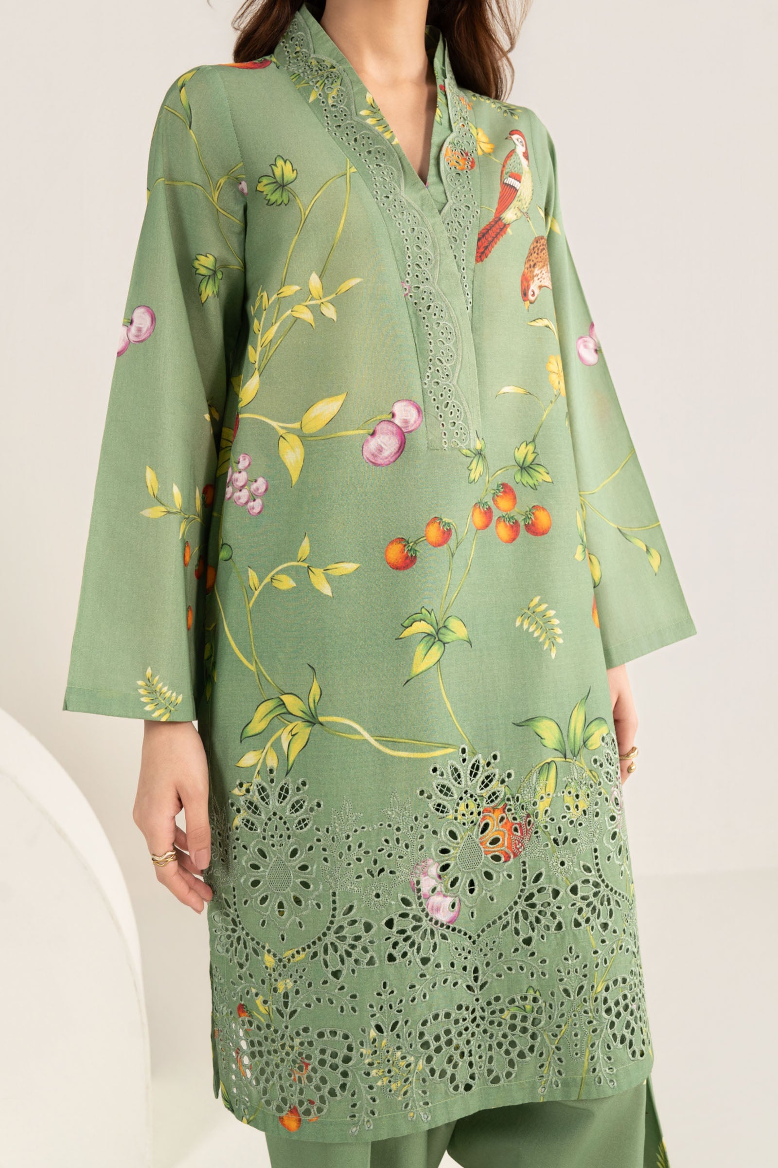 2 Pc Embroidered Lawn Suit