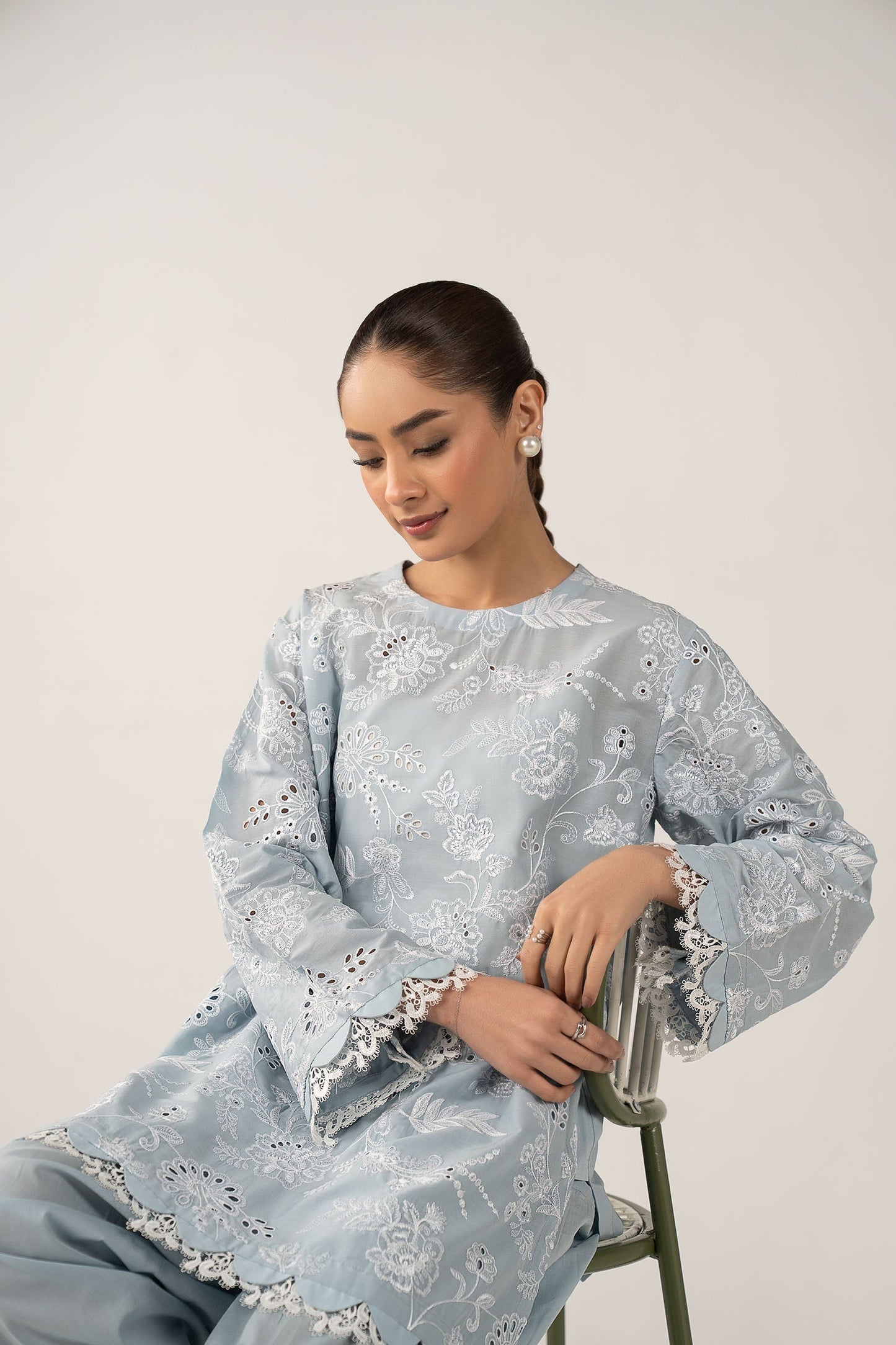 2 Pc Embroidered Lawn Suit