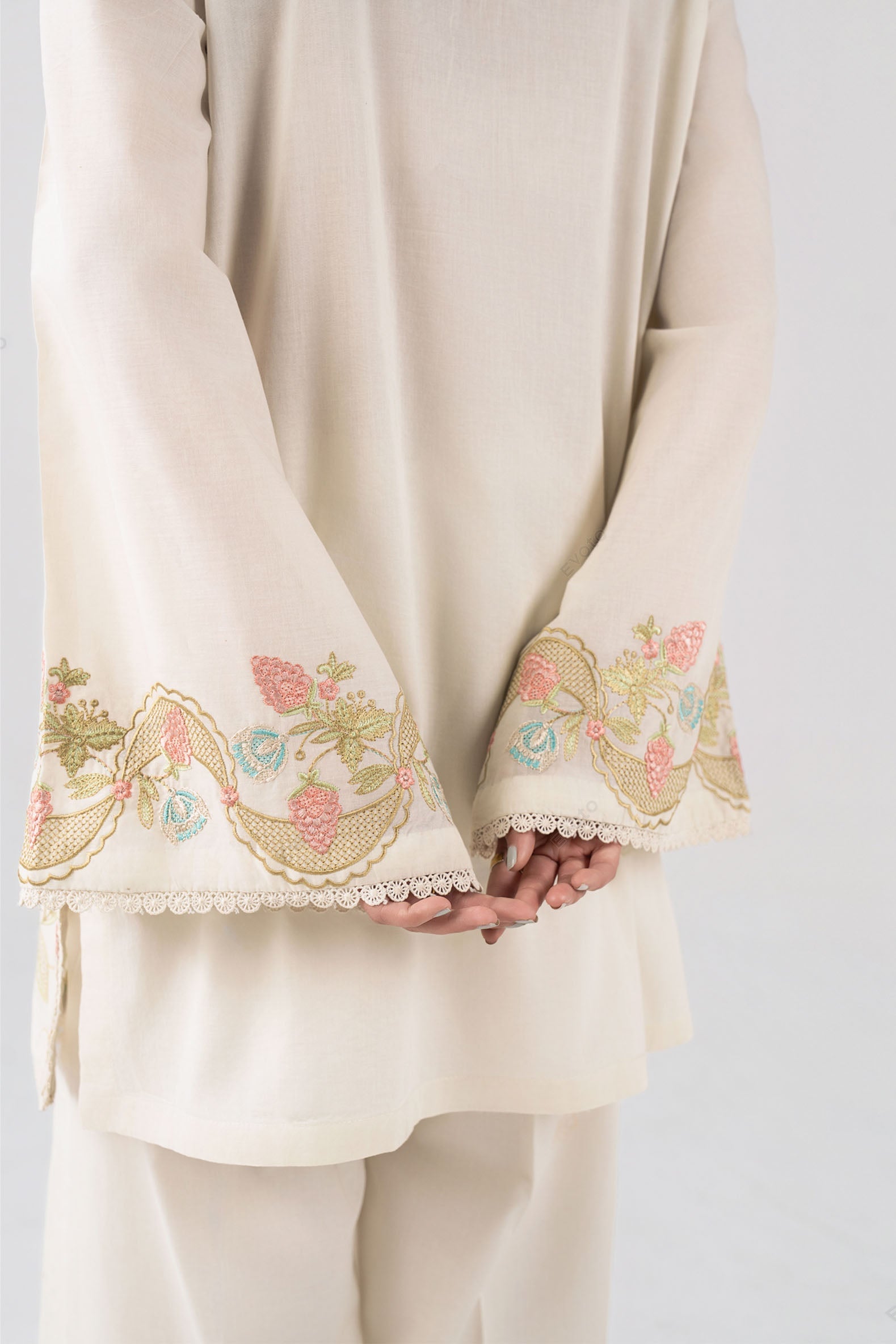 2 Pc Embroidered Lawn Suit
