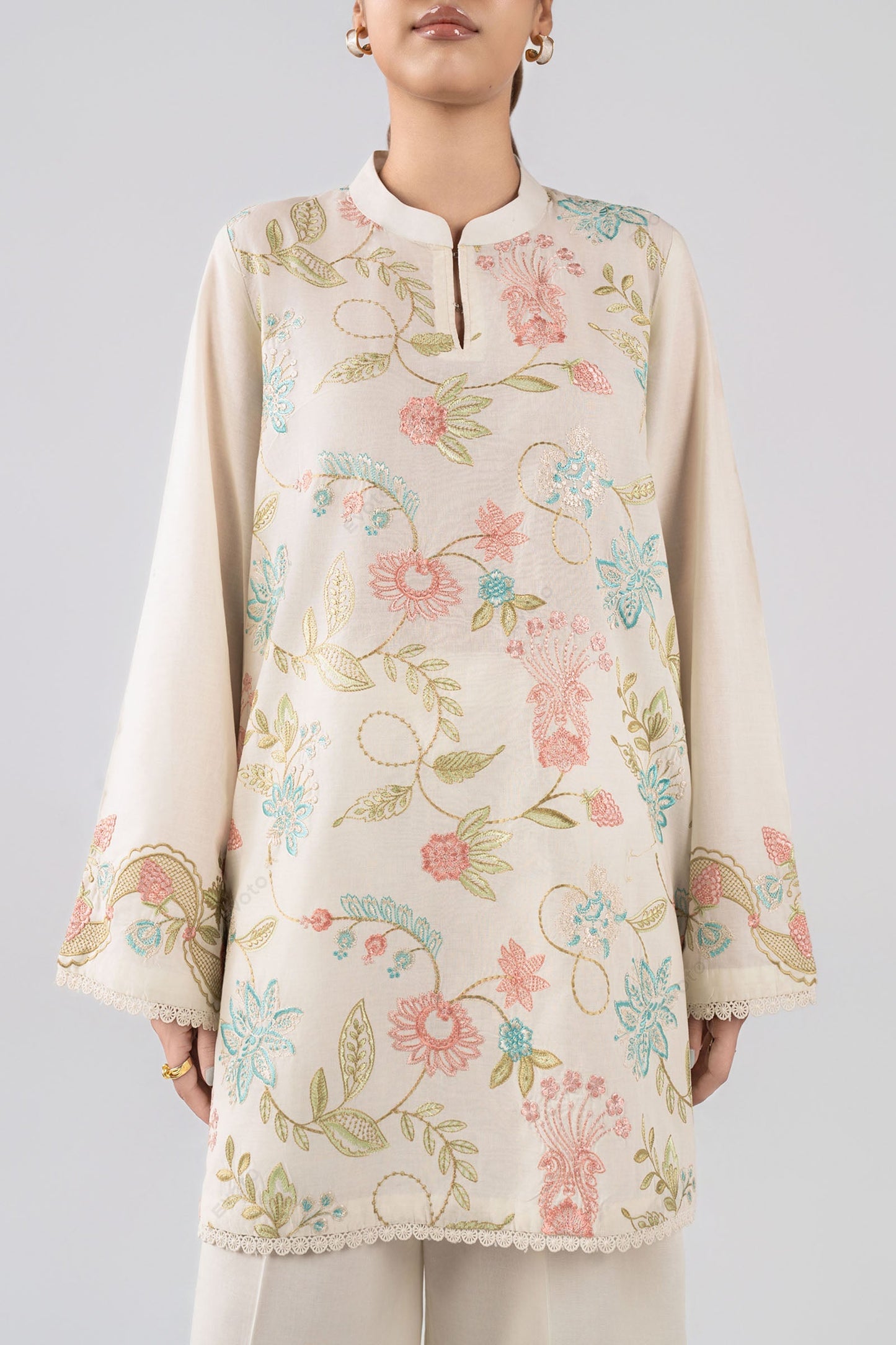 2 Pc Embroidered Lawn Suit