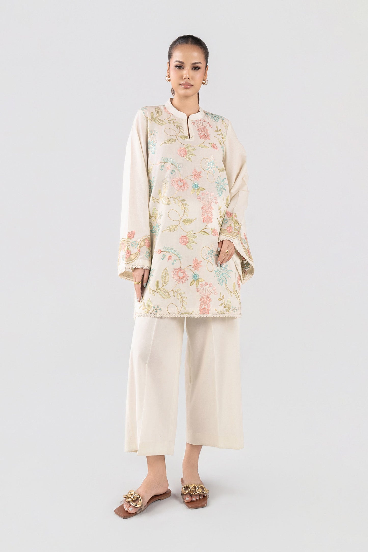 2 Pc Embroidered Lawn Suit