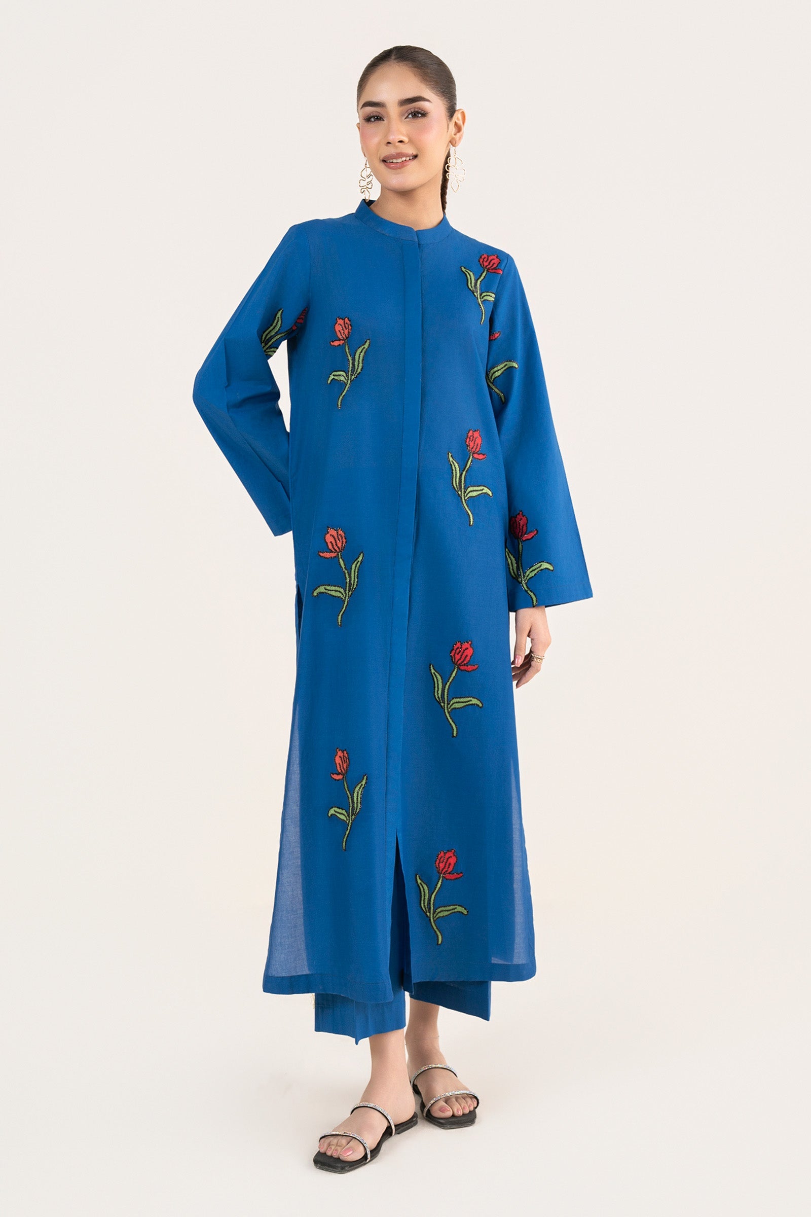 2 Pc Embroidered Lawn Suit