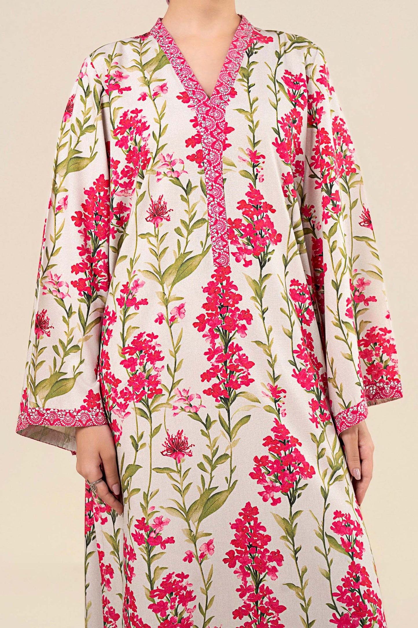 2 Pc Embroidered Karandi Suit