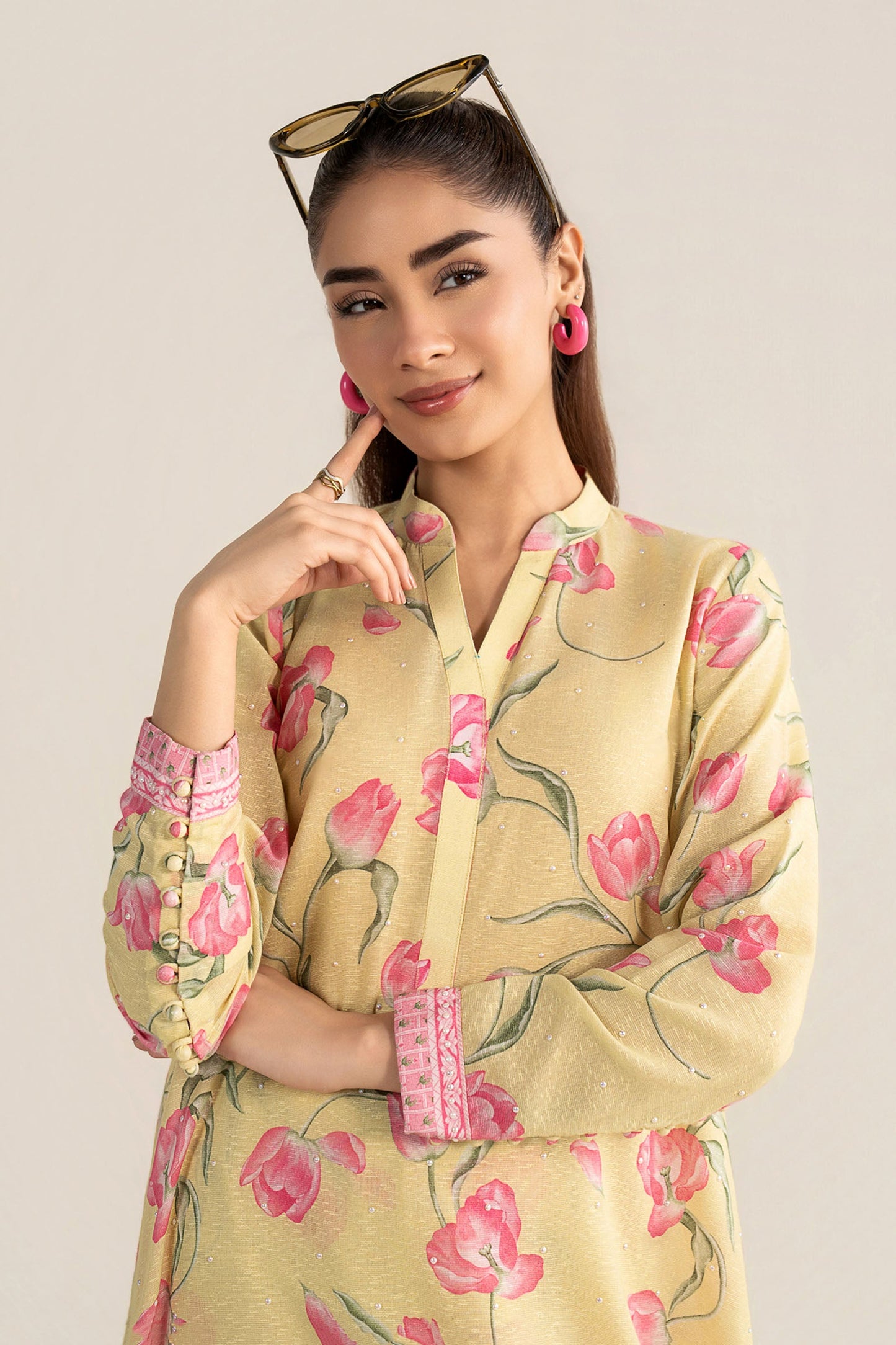 2 Pc Printed Karandi Suit