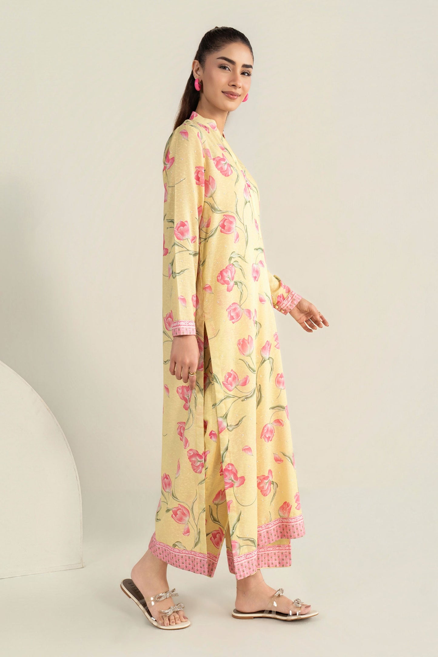 2 Pc Printed Karandi Suit