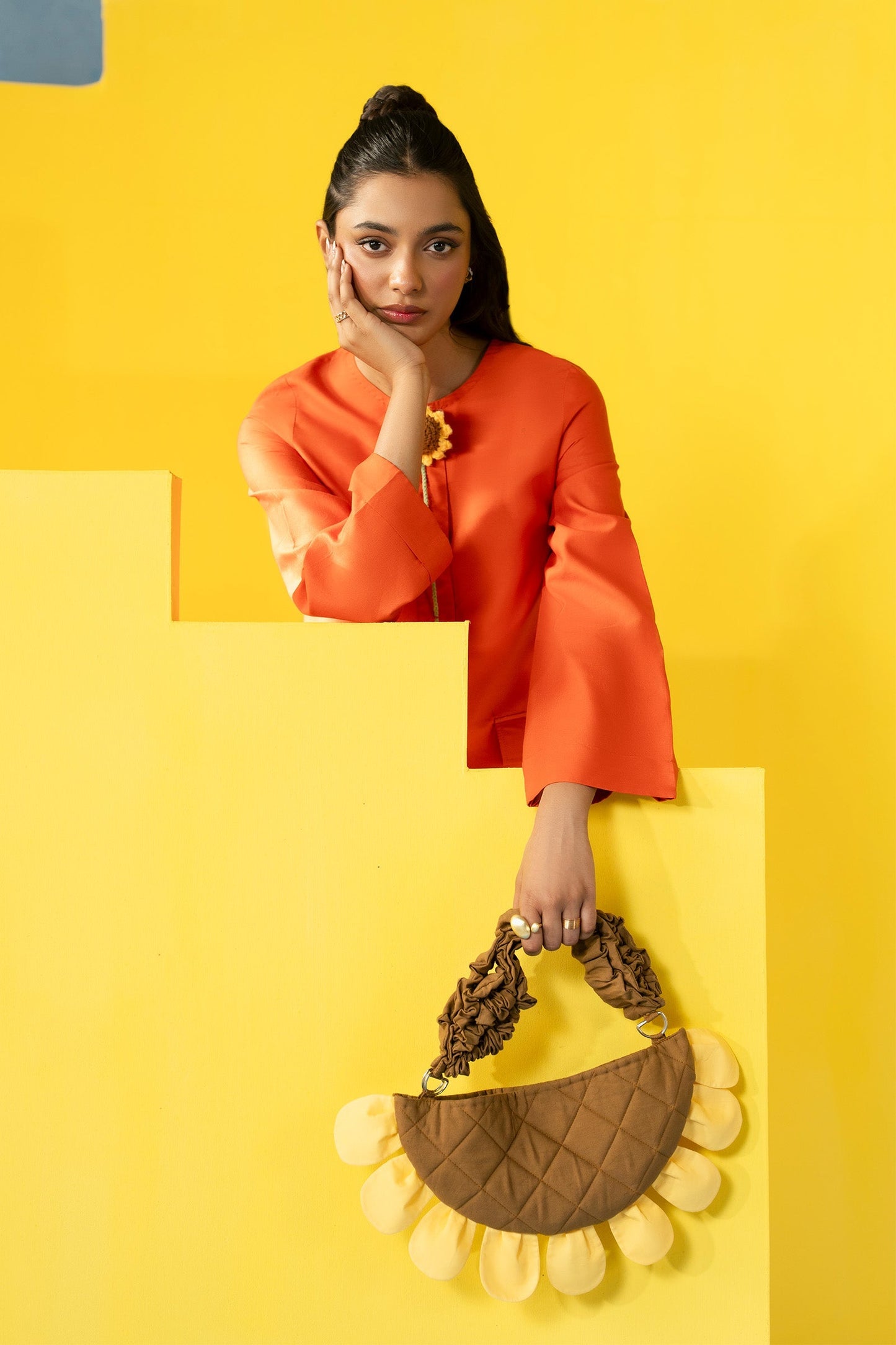 2 Pc Dyed Arabic Lawn Suit