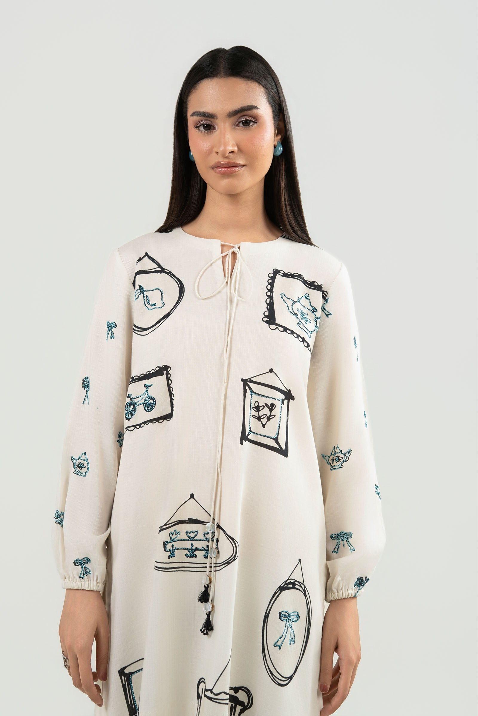 2 Pc Embellished Ripstop Suit