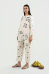 2 Pc Embellished Ripstop Suit