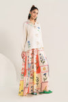 2 Pc Embroidered Arabic Lawn Suit