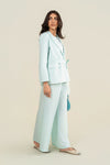2 Pc Dyed Cotton Chambray Suit