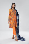 3 Pc Printed Khaddar Suit