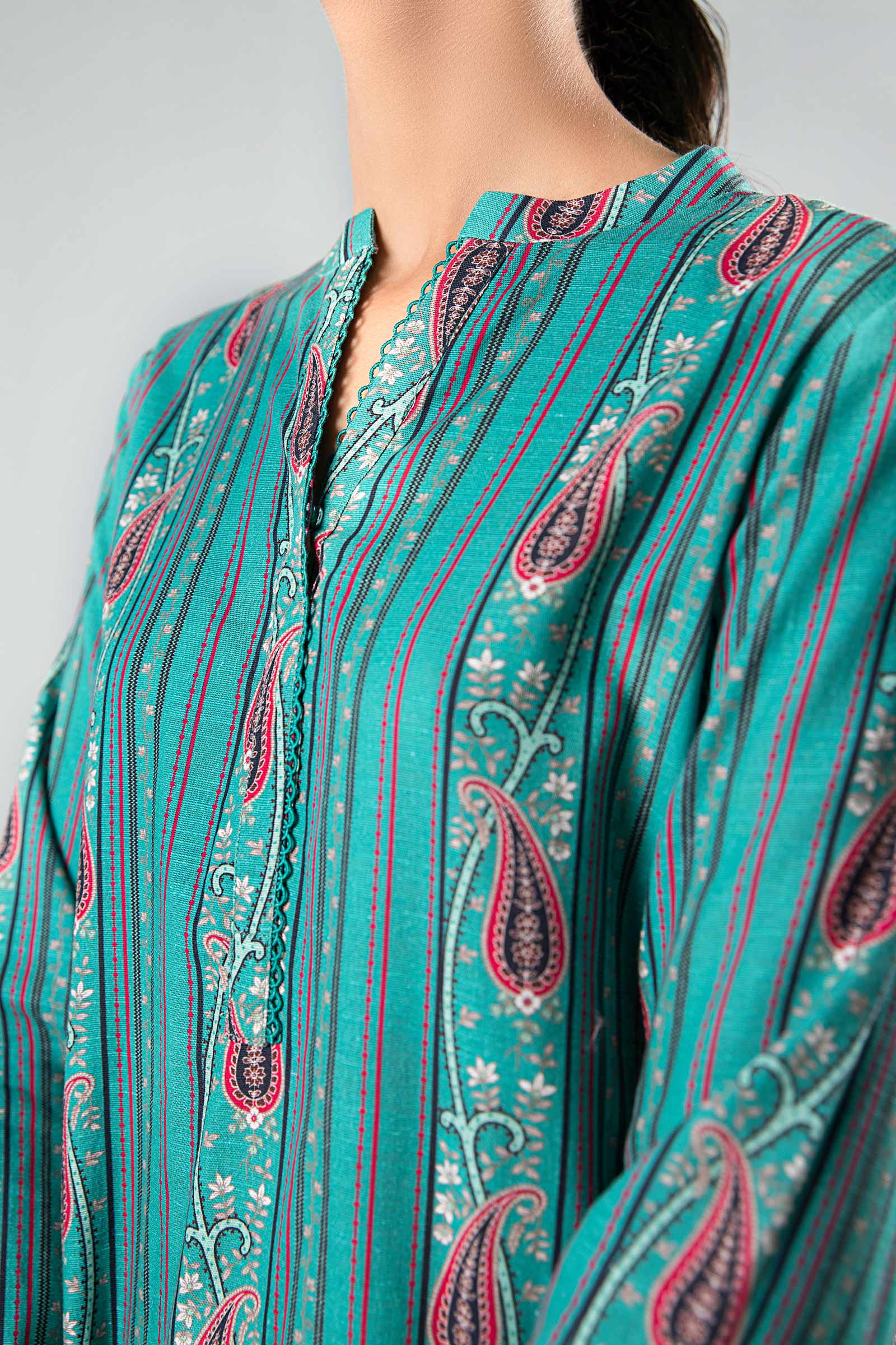 2 Pc Printed Khaddar Suit