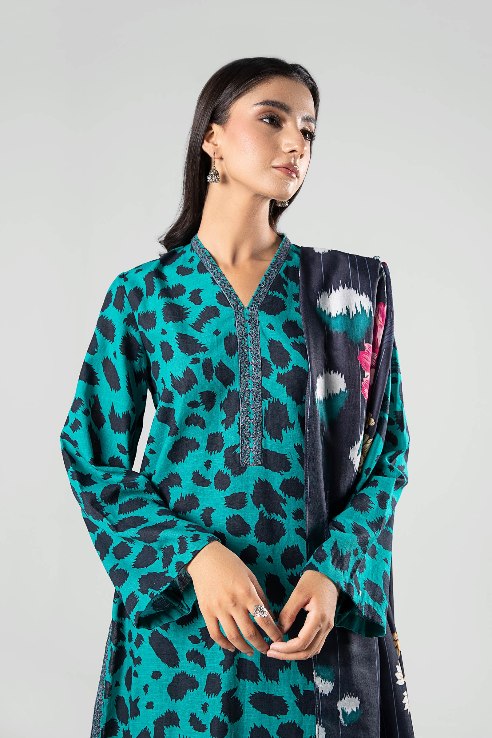 3 Piece - Khaddar Suit | MB-US23-210-B