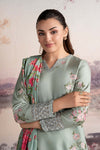 3 Pc Embroidered Raw Silk Suit