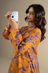 2 Pc Printed Slub Khaddar Suit
