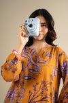 2 Pc Printed Slub Khaddar Suit