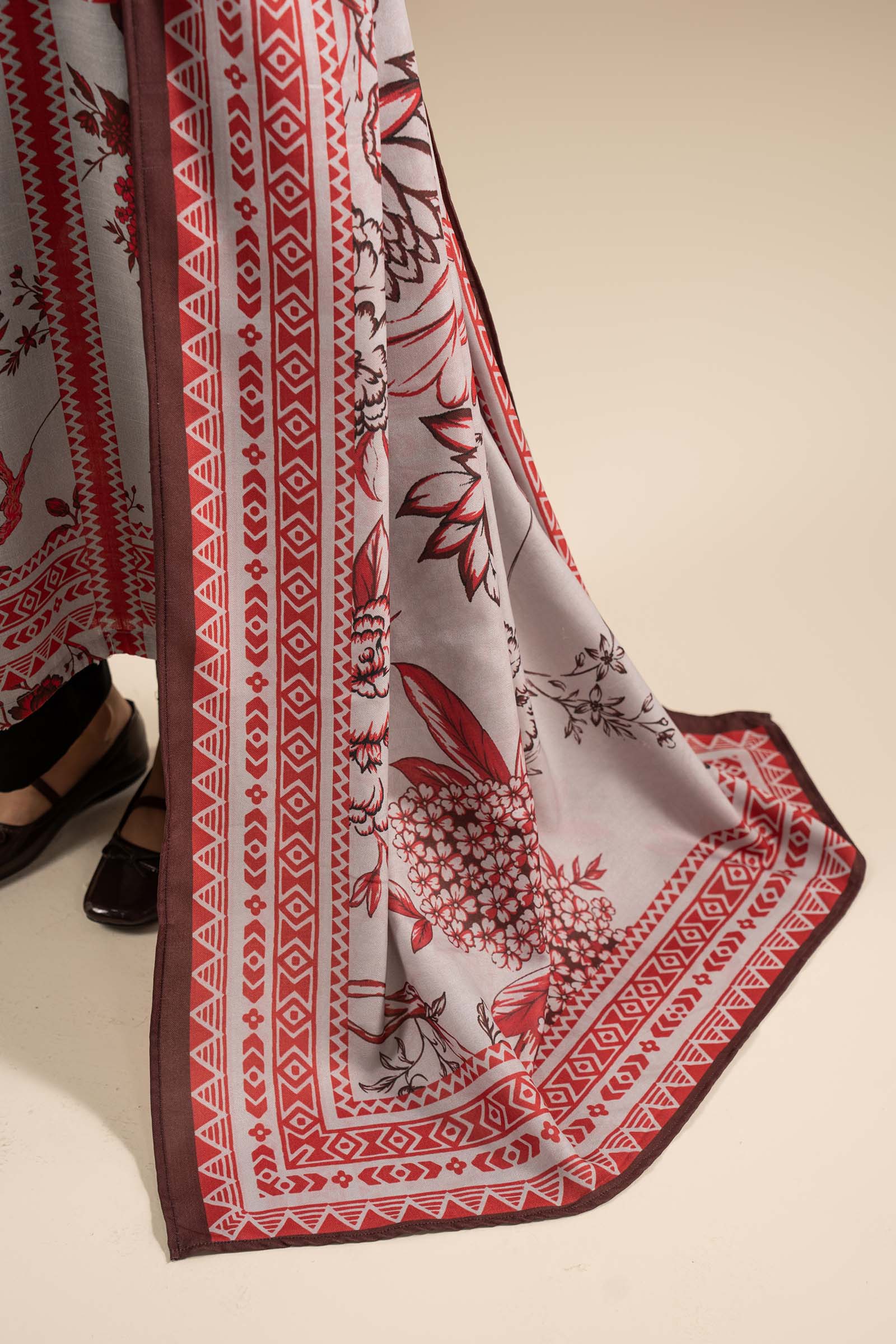 2 Pc Printed Khaddar Suit